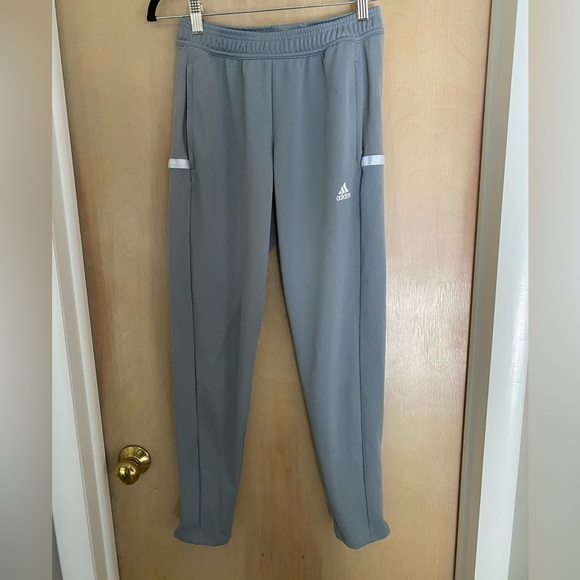 Adidas gray warm up pants size small - Picture 1 of 3